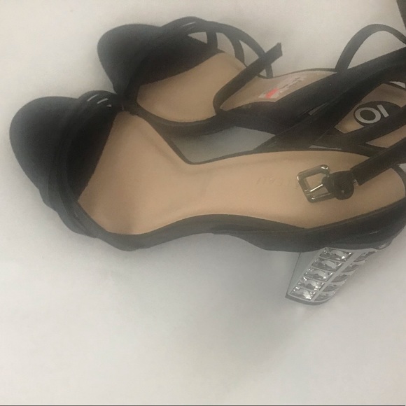 Le château cute heels not to high black and shiny silver - Picture 5 of 8